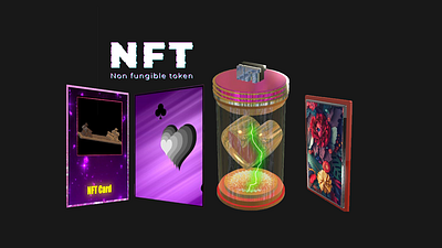 NFTS Cool card with cool effects 3d animation graphic design motion graphics