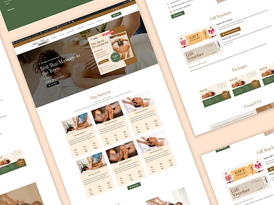 Thai Massage Website Template design massage website website website template