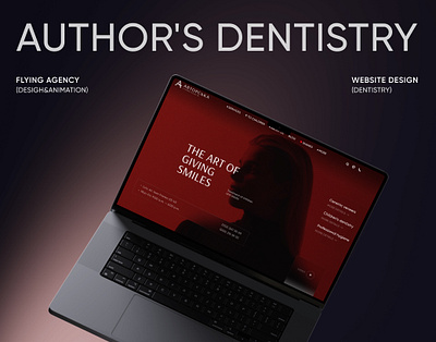 Flying – UI/UX –Dentistry website dark theme development premium site ui ux website