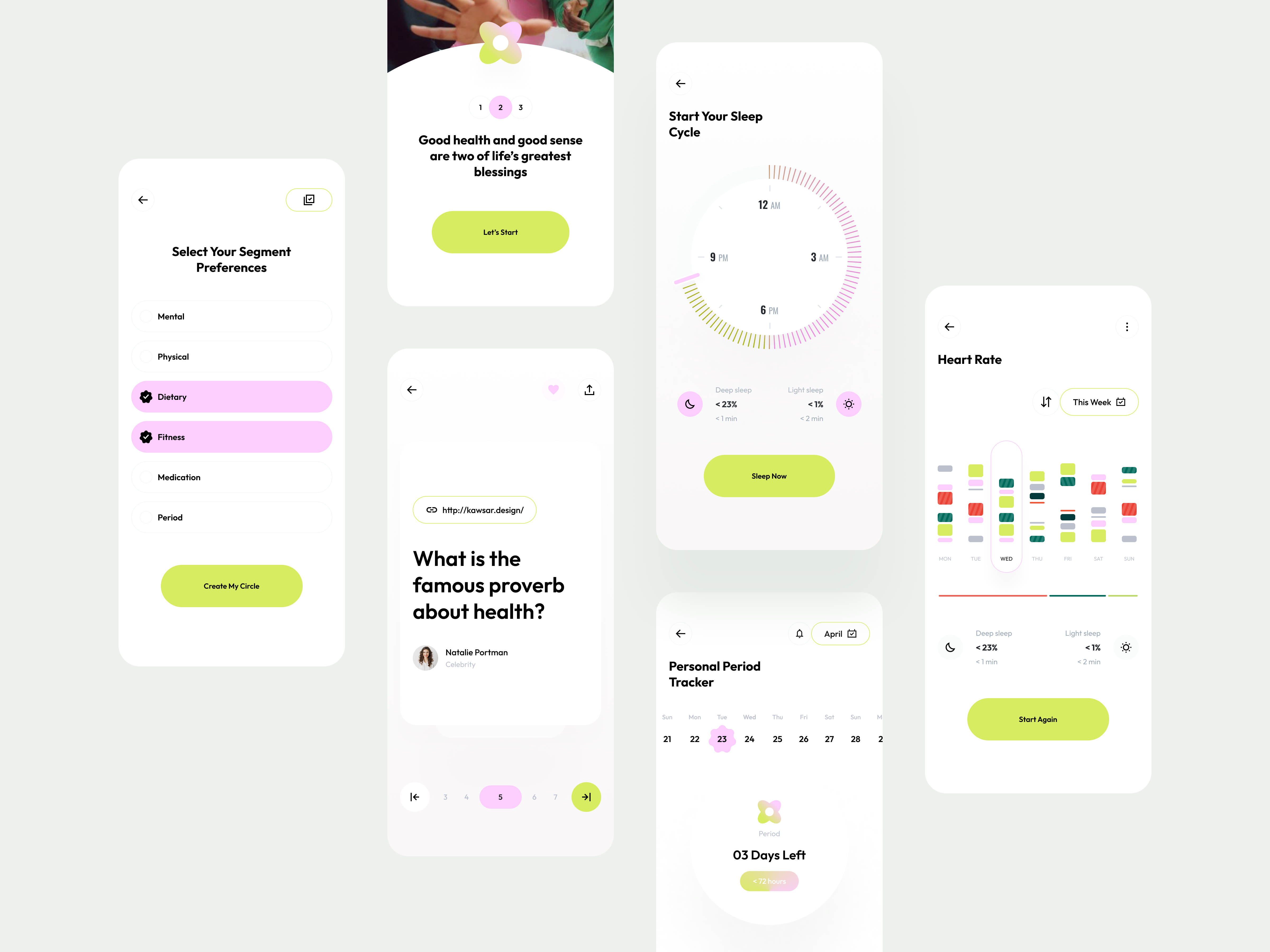 Example of Minimal Mobile App Design