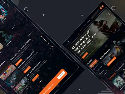 Farhan Games Website Design branding design figma illustration logo ui ui design ui ux ux design website design