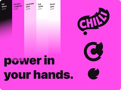 chilli - branding app branding chilli color color palette dark design feed influencer instagram ios logo magenta mobile app startup tiktok typography ui ux