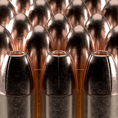 Bullets 3D render 3d bullets cinema 4d cinema4d light metal octane realistic render steel