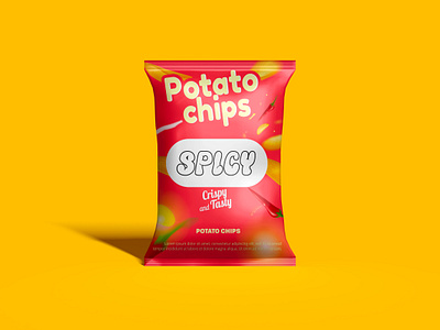 PACKAGING - DESIGN CHIPS 3d ads chips marketing mockup packaging packaging design