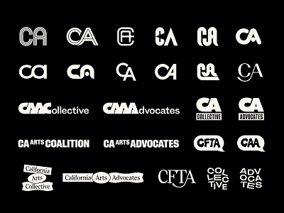 Logotypes & Monograms arts brand design branding california corporate identity custom type letter mark logo logomark logotype mark minimal minimalist modern logo monogram type visual identity