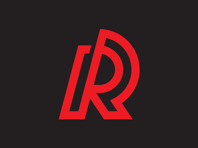 PR concept branding letter lettermark logo mark monogram p pr r