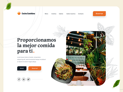 Cocina Food UI cocina food restaurant restaurante tourism ui