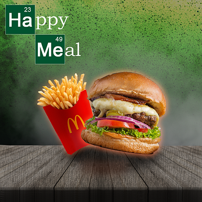 Happy Meal Banner | Breaking Bad theme graphic design