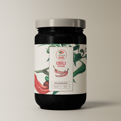 Dried Ancho Chiles Packaging Design 3d branding packaging