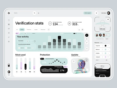 Cybersecurity Dashboard Design antivirus crypto cyber startup cybersecurity data analysis data engineering data protection devops encryption fintech interface network secutity privacy product design saas security threat verification web3 webdesign