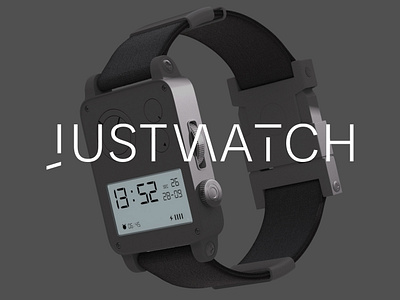 JUSTWATCH - RetroFutureWatch 3d animation branding design logo product smartwatch watch