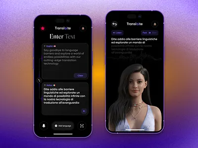 Translate App - Translaite ai animation design figma flow graphic design illustration interface logo motion motion graphics translate ui ui design ux ux design