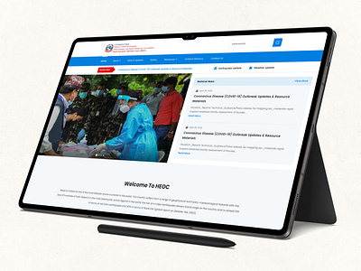 Health Emergency Operation Center (HEOC) 3d branding creative design design government website graphic design graphic designer landing page design logo motion graphics nepal ui uiux designer ux website website design