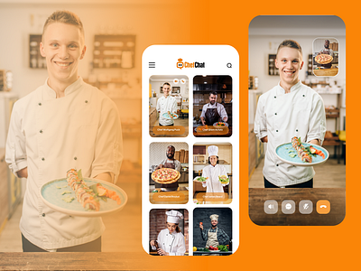 ChefChat Application design branding graphic design logo ui