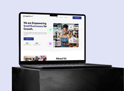 Insightblend - Small Business Empowerment Org. figma ui website design