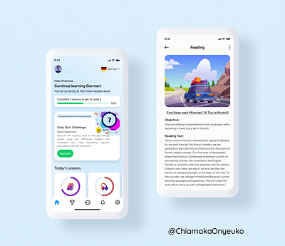 Day 28: Gamified interface for a language learning app app branding daily ui design gamified illustration language language learning learning logo product design ui uiux web design