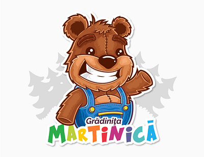 Martinică Kindergarden branding character design illustration logo