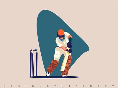 Flat illustration for cricket 3d animation art art logo artist artwork branding cricket illustration cricket world cup digital drawing digitalart drawing flat illustration graphic design illustration logo motion graphics painting ui vector art