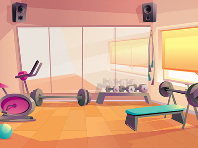 fitness gym background