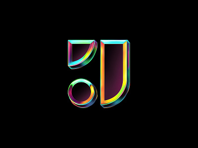 Letter J brand design brand identity branding chrome chrome type colorful digital art graphic design icon illustration j letter j lettering logo mark photoshop symbol type vector visual identity