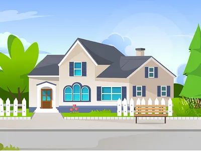 Cartoon House Background background cartoon free home house illustration