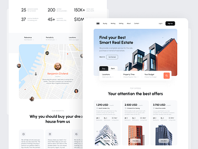 🏘 Real Estate Platform and Branding | Hyperactive branding design design studio edtech estate market fintech hyperactive interfaces product design real estate rental saas services startup typography ui ux web design website