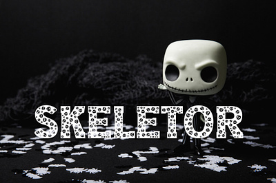 Skeletor Halloween Font font free freebie typeface typo typography