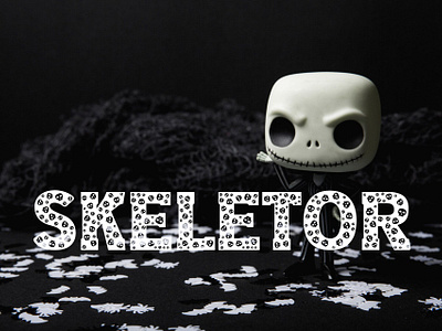 Skeletor Halloween Font font free freebie typeface typo typography