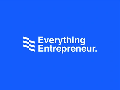 Everything Entrepreneur - Logo Design behance blue branding company logo design dribbble fiverr geometric graphic design illustration logo minimal modern phencils upwork vector