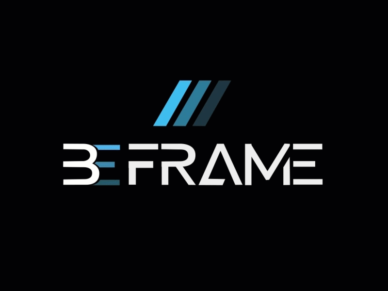 Animation Logo BE FRAME 2d aftereffect animation animation logo graphic design illustration intro logo motion graphics zeidabadi زیدآبادی