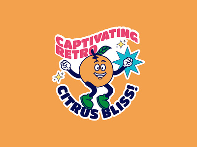 Orange Citrus brand brand identity branding character citrus classic design graphic design illustration logo mascot orange retro vector vintage