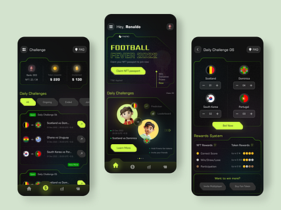 Football NFT App app app design app ui clean ui design football football nft app minimal mobile mobile app design nft nft app nft app design nft art nft platform ui ui design user interface design