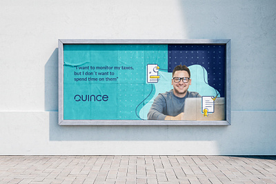 Quince Branding app brand branding collateral design design fintech graphic design identity illustration landing page logo ui ux web web design