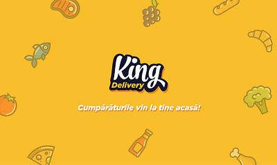 King Delivery branding character design graphic design illustration logo