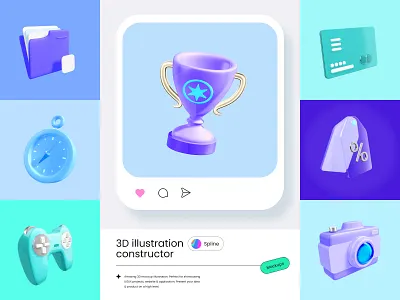 3D illustration icons 3d 3d illustration 3d ui concept design icon icon set illustration ui ui design