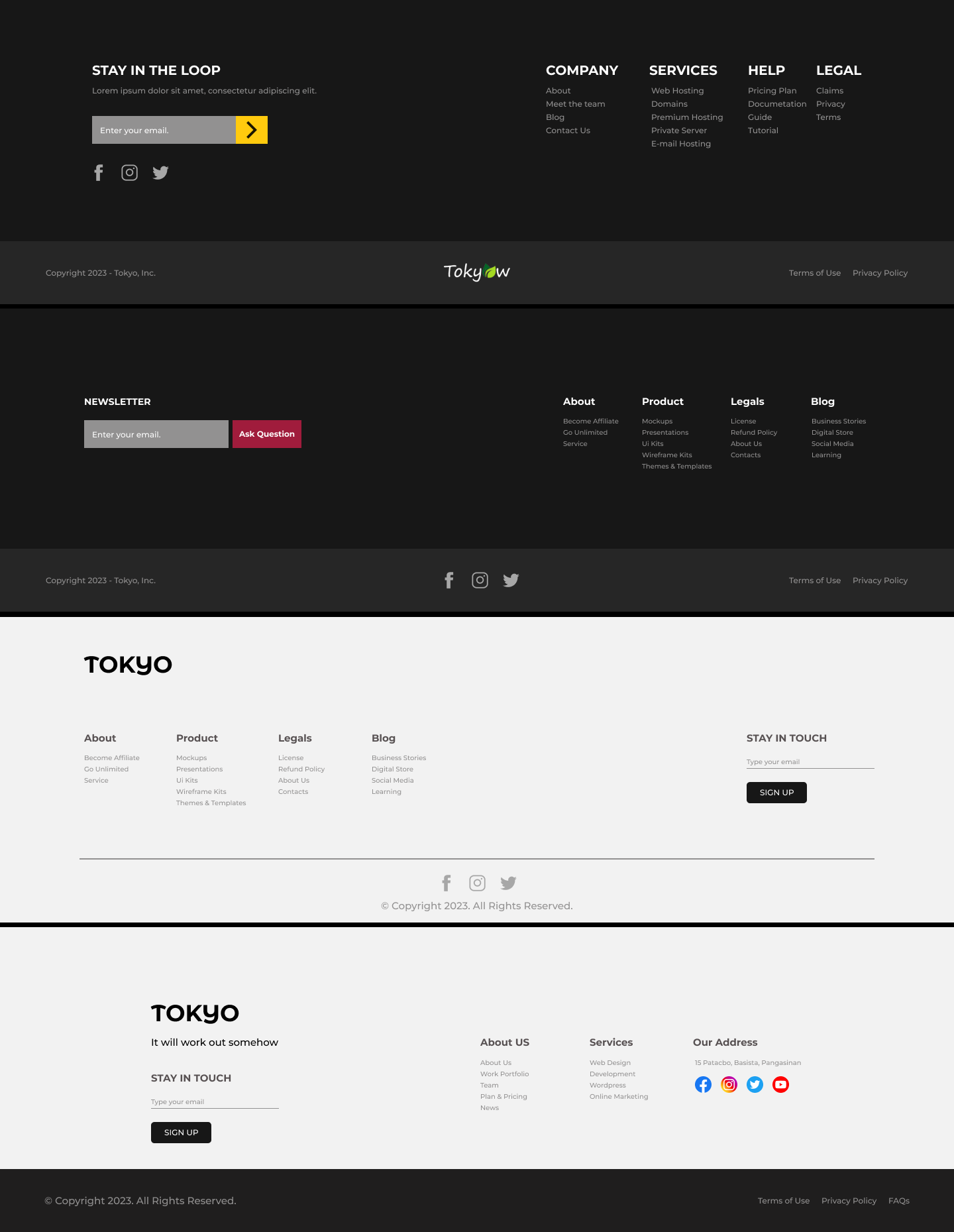 Footer Design Ideas footers concept footers design footers ui graphic design ui web design