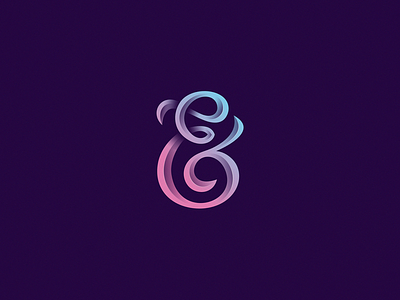 Ampersand ampersand e letter logo