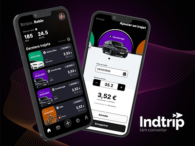 Indtrip - App mobile app branding design figma form inte interface liste mobile prototype react ui ux