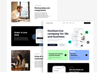 Landing Page design ui ux web