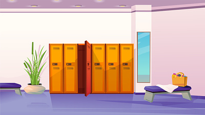 Cartoon Locker Background background cartoon changing free lock locker room sport
