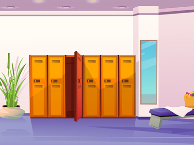 Cartoon Locker Background background cartoon changing free lock locker room sport