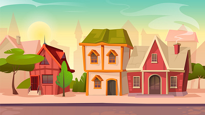 Cartoon Medieval Background background building cartoon free historical history house medieval middle age village