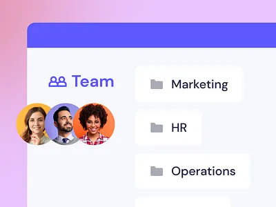 Folders app branding design folders interface team ui ux vector webdesign