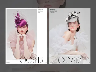 Magazine Philip Treacy Milliner Collections branding design figma layout minimalism modular poster typography ui ux