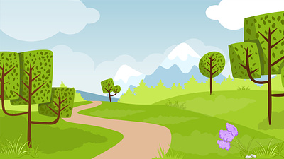 Cartoon Outside Background background cartoon free nature outdoor outside vector