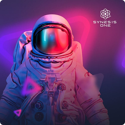 Synesis 3d branding graphic design logo ui