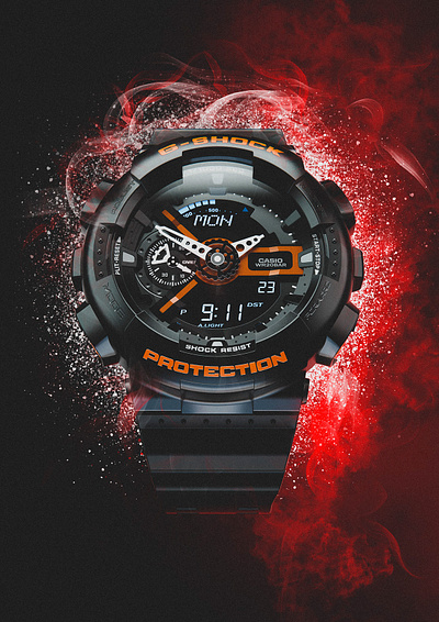 G-Shock 3d 3d art 3d renders advertisement animation branding designs graphic design keyshot logo maya motion graphics photoshop product product designs realism