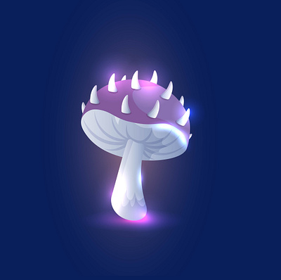 Wonder mushroom mushroom poster purple wonder