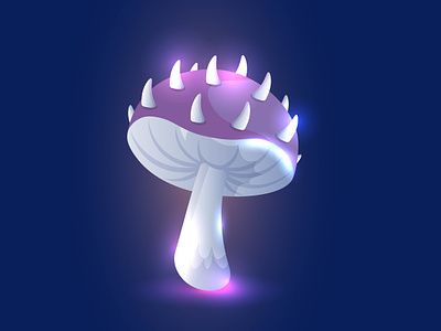 Wonder mushroom mushroom poster purple wonder