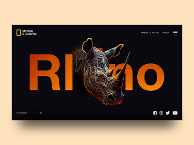 National Geographic Web Design Concept branding design graphic design illustration interaction interface logo ui ux web